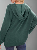 Kaia Textured Kangaroo Pocket Hoodie