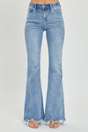 Annabelle RISEN High Rise Frayed Hem Flare Jeans