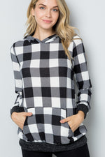 Brookley Plaid Long Sleeve Hoodie