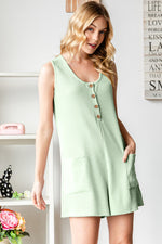 Lila Scoop Neck Wide Strap Romper