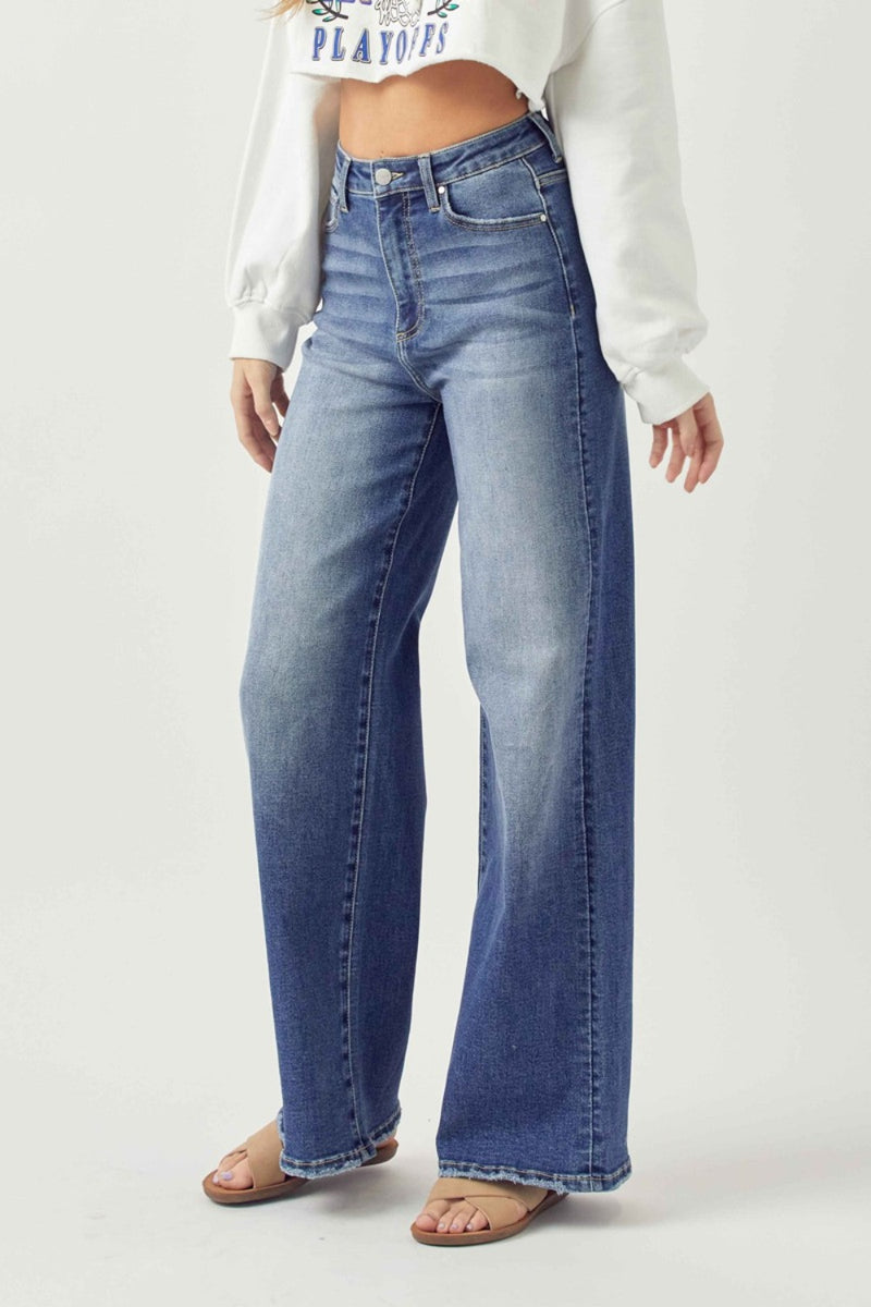 Veronica High Rise Wide Leg Kancan Jeans