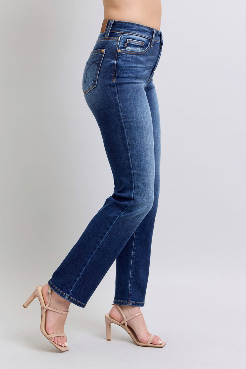 Seraphina Washed Straight Leg Judy Blue Jeans