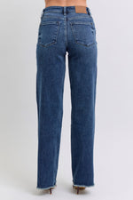 Paris Raw Hem Mid Rise Judy Blue Jeans