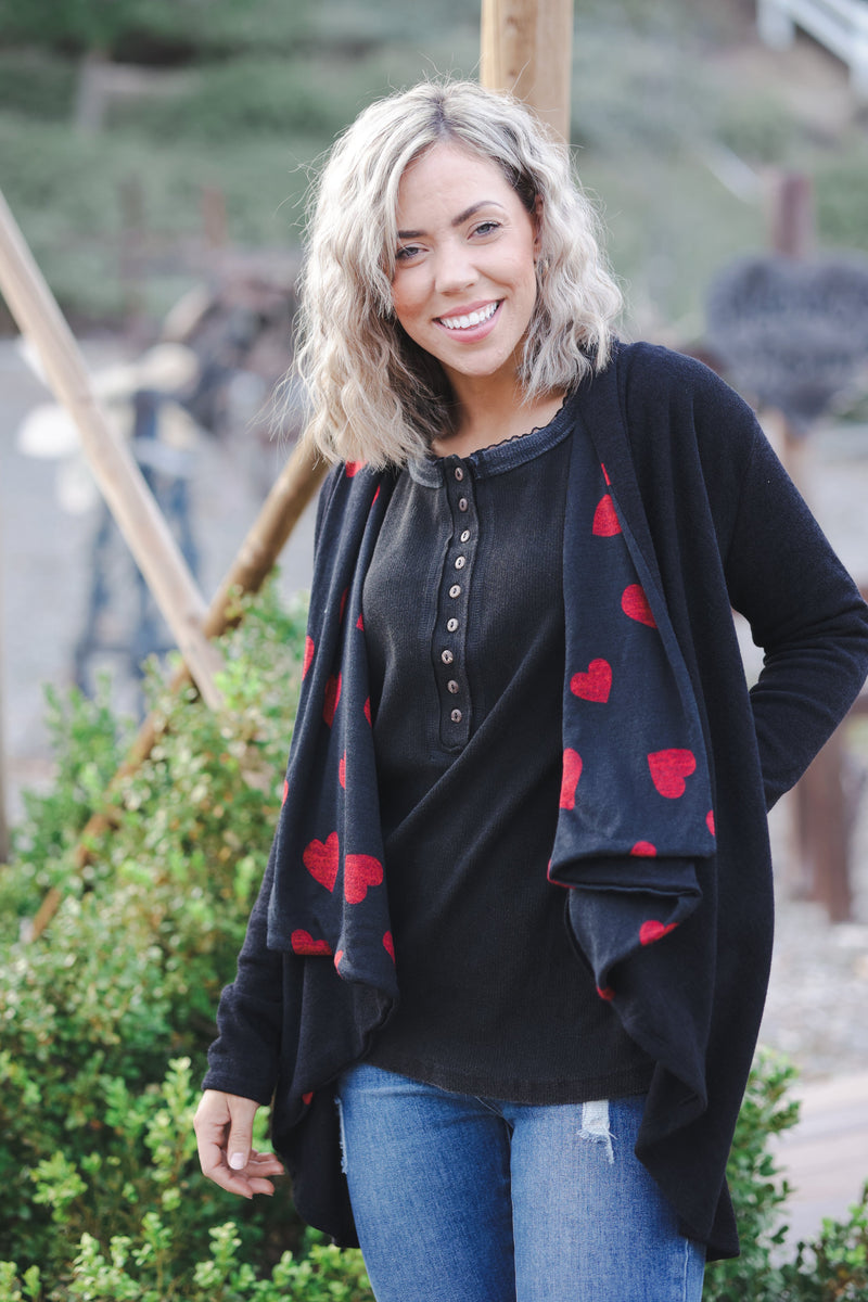 Cascading Hearts Cardigan