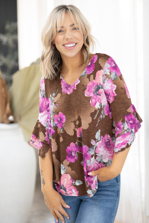 Desert Floral 3/4 Sleeve