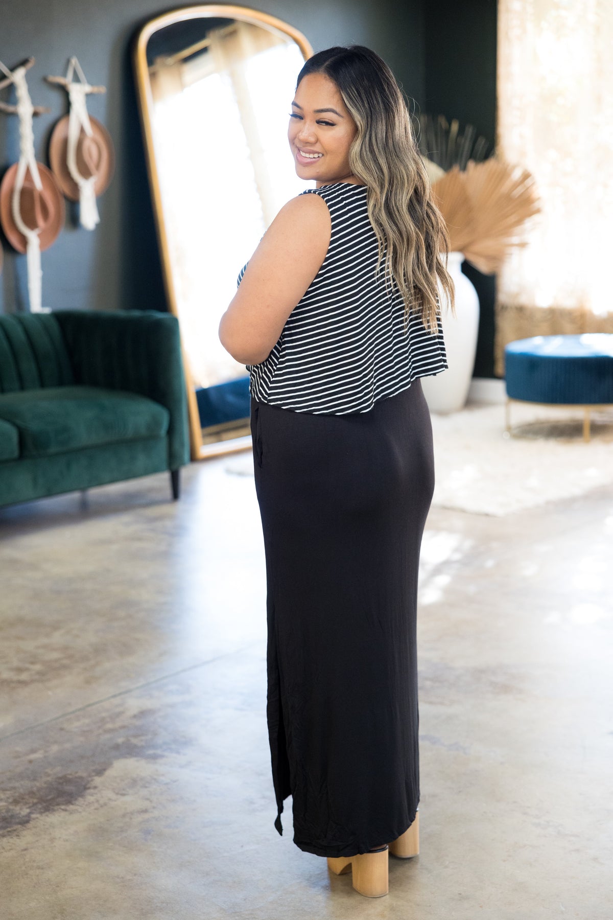 Unleash Your Beauty - Striped Maxi