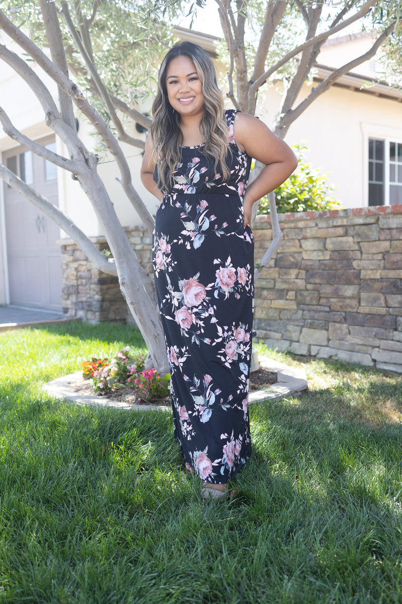 Rosey Posey Sleeveless Maxi