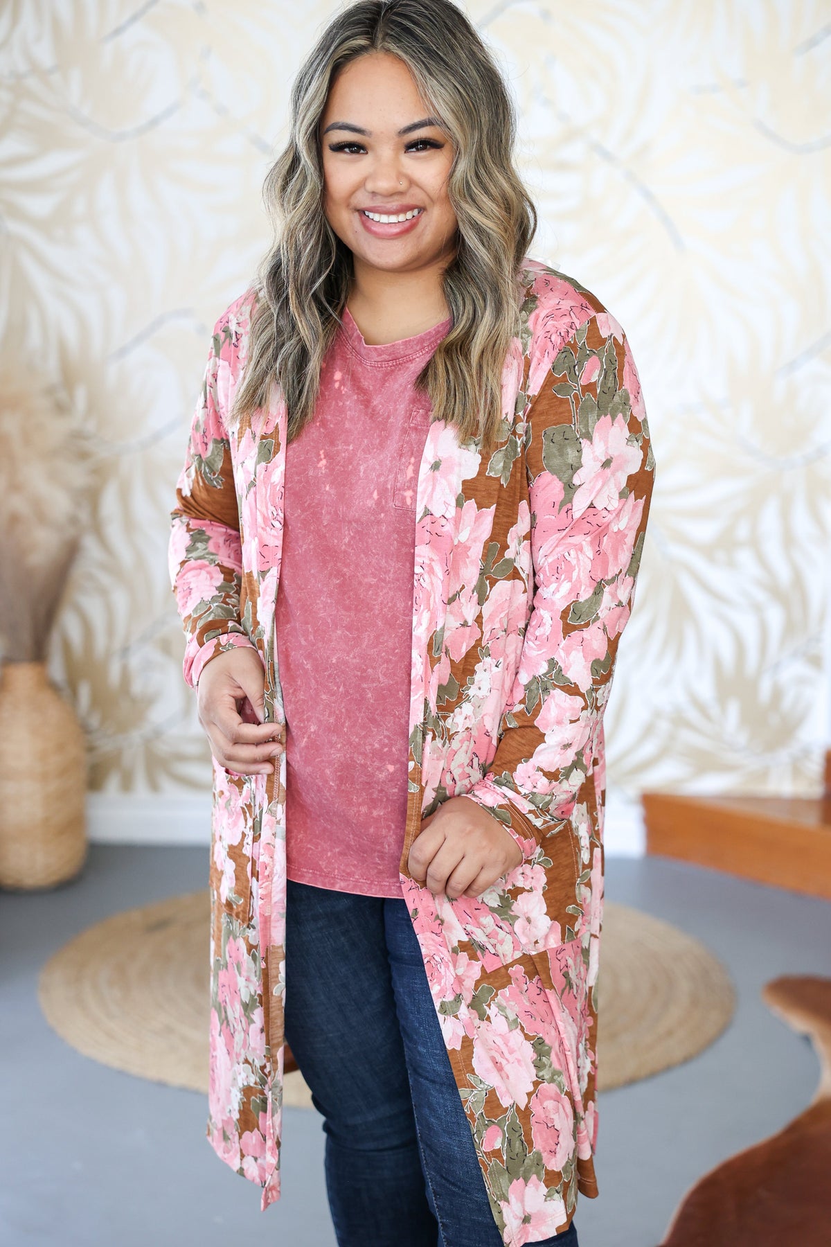 Desert Rose Kimono Cardigan