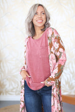 Desert Rose Kimono Cardigan