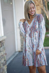 Boho Paisley Swing Dress