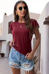 Katrina Ruffled Cap Sleeve Blouse