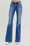 Norah Low Rise Flare Jeans with Pockets by RISEN