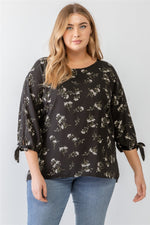 Madelyn Plus Size Floral  Blouse