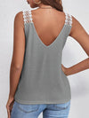 Sloane Lace Detail V-Neck Tank