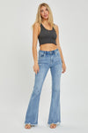 Annabelle RISEN High Rise Frayed Hem Flare Jeans