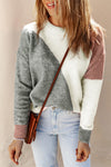 Laurel Color Block Dropped Shoulder Sweater