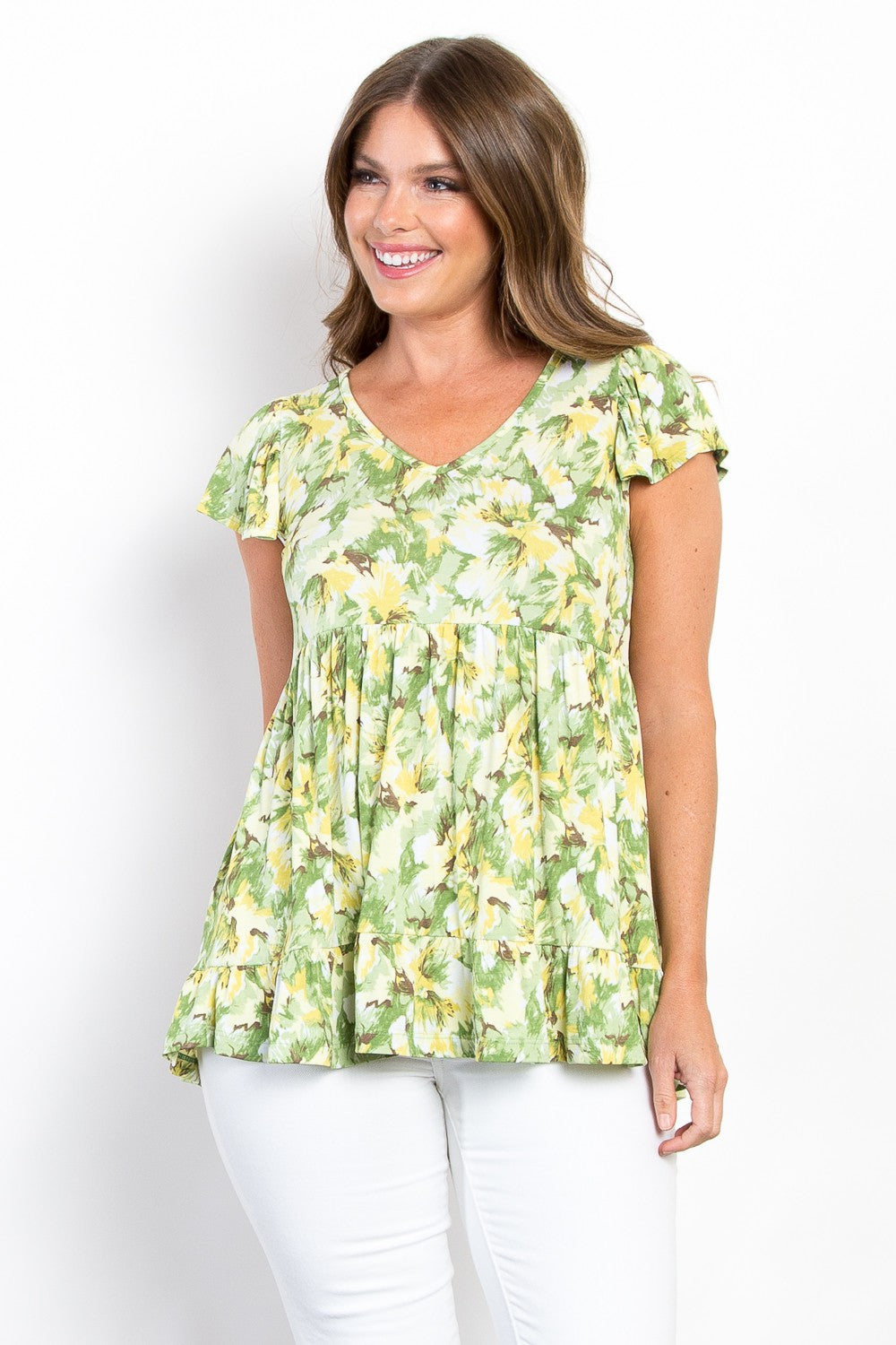 Scarlett Floral Ruffled Babydoll Top