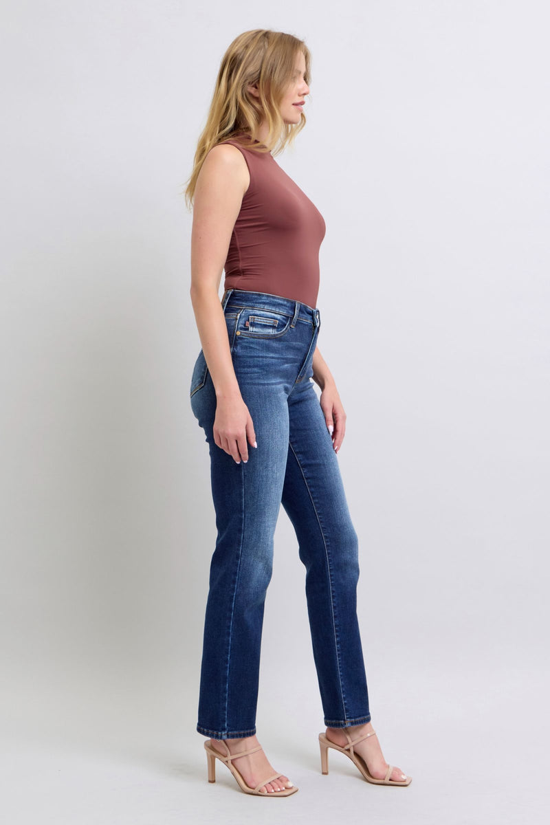 Seraphina Washed Straight Leg Judy Blue Jeans