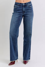 Paris Raw Hem Mid Rise Judy Blue Jeans