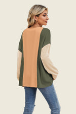Rae Contrast Long Sleeve Top