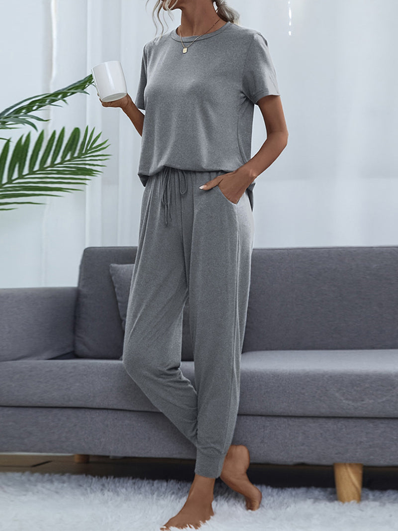 Clara Short Sleeve Top and Pants Set