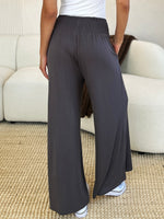 Journey Smocked Wide Waistband Wide Leg Pants