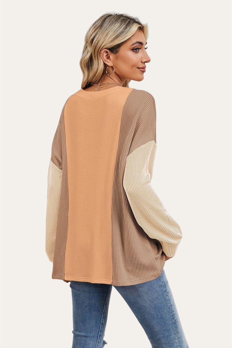 Rae Contrast Long Sleeve Top