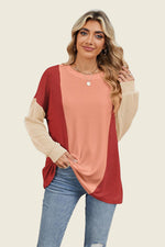 Rae Contrast Long Sleeve Top