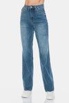 Claire Tummy Control Cut Raw Hem Straight Judy Blue Jeans