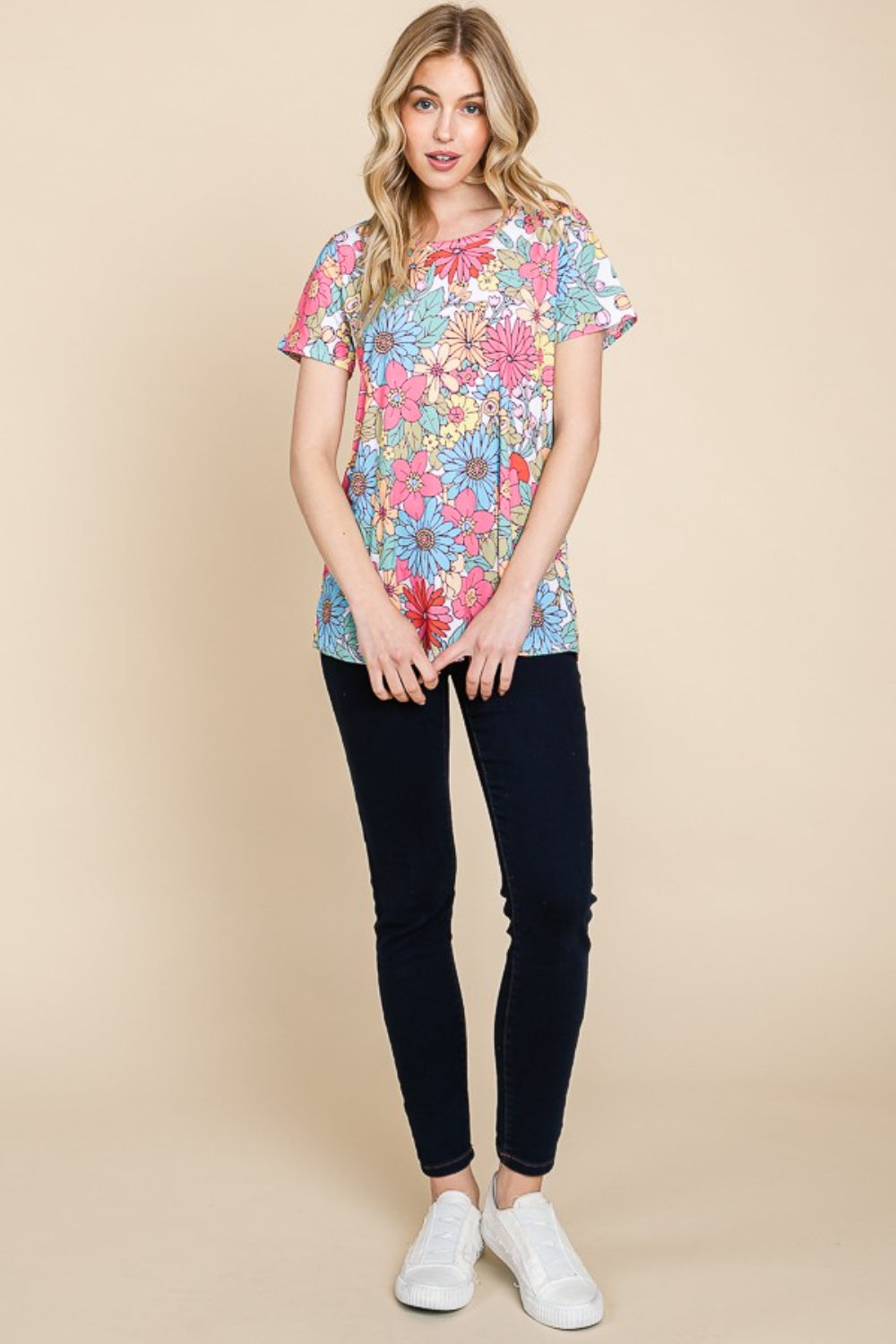 Isla Floral Short Sleeve T-Shirt