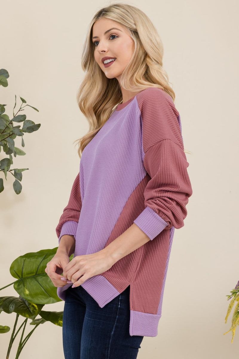 Celeste High-Low Sweatshirt