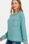 Candace Ribbed Hacci Knit Top