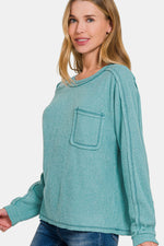 Candace Ribbed Hacci Knit Top
