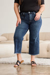 Sloane Tummy Control High Waist Raw Hem  Risen Jeans