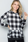 Brookley Plaid Long Sleeve Hoodie