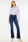 Khloe Kancan High Rise Double Waistband Flare Jeans