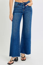 Kayla Tummy Control High Rise Wide Leg Jeans by RISEN