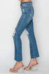 Charity RISEN High Rise Distressed Ankle Jeans