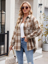 Larissa Pocketed Plaid Long Sleeve Shirt