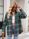 Becca Plaid Button Up Long Sleeve Shirt