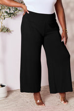 Journey Smocked Wide Waistband Wide Leg Pants