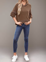 Kaia Textured Kangaroo Pocket Hoodie