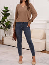 Haven Ribbed V-Neck Long Sleeve