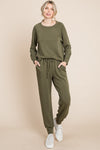 Mariah Raglan Sleeve Top and Pants Lounge Set