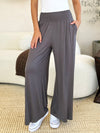 Journey Smocked Wide Waistband Wide Leg Pants