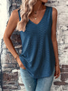 Brooklyn Eyelet V-Neck Wide Strap Tank