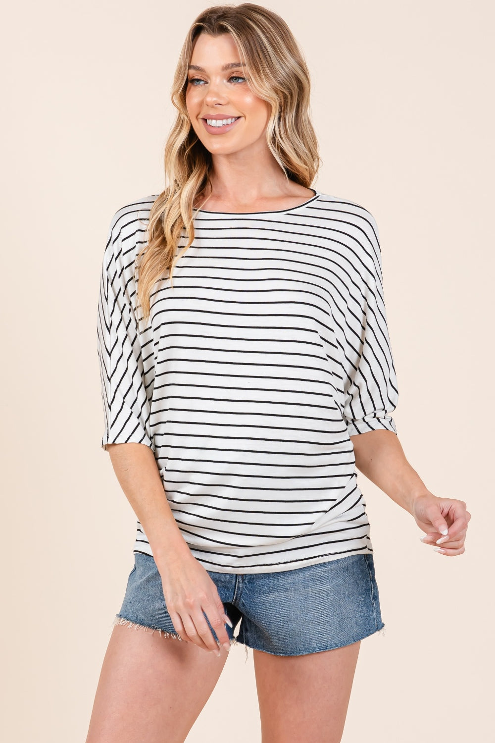 Stormi Striped DolmanTop