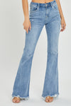 Annabelle RISEN High Rise Frayed Hem Flare Jeans