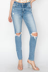 Margot RISEN High Rise Knee Distressed Skinny Jeans