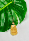 Tiered Fringe Pendant Necklace